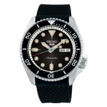 Seiko 5 Sports Suits Style Stainless Steel / Black / Rubber