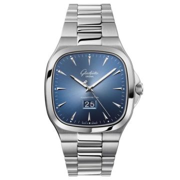 Glashütte Original Seventies Panorama Date Blue / Bracelet