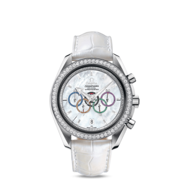 Omega Speedmaster Co-Axial White Gold / MOP / Diamond / Olympic Collection