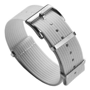 WatchGecko Ridge British Military Watch Strap - White - 22mm