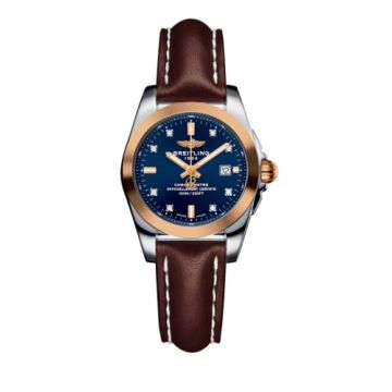 Breitling Galactic 29 Stainless Steel / Rose Gold / Horizon Blue Diamond / Calf