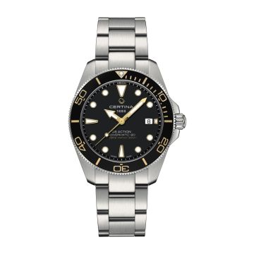 Certina DS Action Diver 40.5 Powermatic Stainless Steel / Black / Bracelet