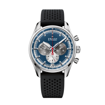 Zenith El Primero Chronomaster 42 Stainless Steel / Blue / Rubber