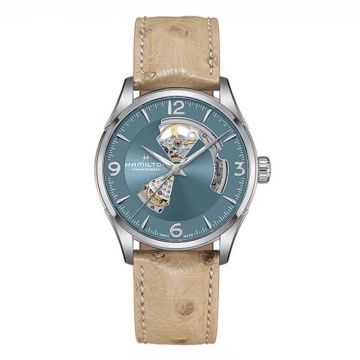 Hamilton Jazzmaster Open Heart 42 Stainless Steel / Blue