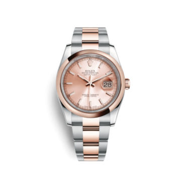 Rolex Datejust 36 Rolesor Everose Domed / Oyster / Pink