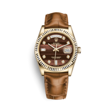 Rolex Day-Date 36 Yellow Gold / Strap / Bull's Eye