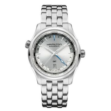 Hamilton Jazzmaster GMT 42mm Silver Dial Bracelet