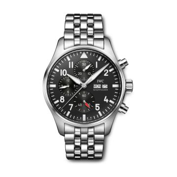 IWC Schaffhausen Pilot's Watch Chronograph Stainless Steel / Black