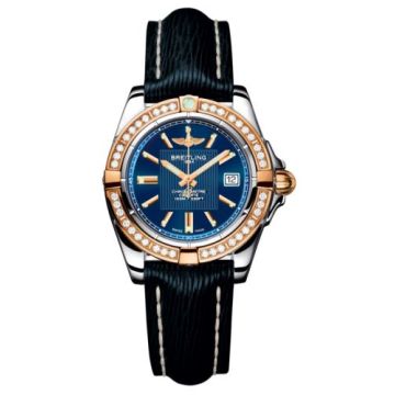 Breitling Galactic 32 Stainless Steel / Rose Gold / Diamond / Metallica Blue / Sahara