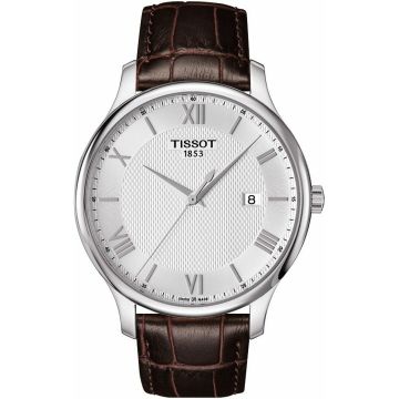 Tissot Tradition Quartz 42 Stainless Steel / Silver / Strap