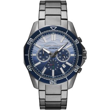 Armani Exchange Spencer Chronograph Grey / Blue 44mm