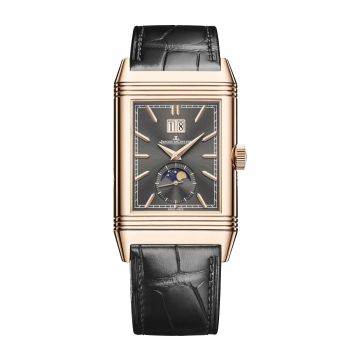 Jaeger-LeCoultre Reverso Tribute Nonantieme Enamel Pink Gold / Grey