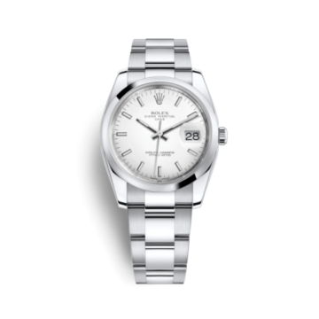 Rolex Oyster Perpetual Date 34 Stainless Steel Domed / Oyster / White