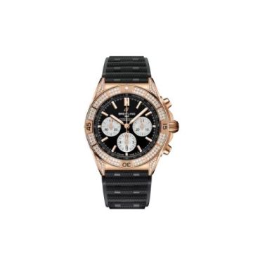 Breitling Chronomat B01 42 Red Gold - Diamond / Black / Rubber
