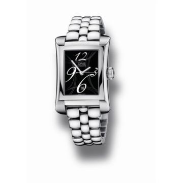 Oris Rectangular Date 25.9 Stainless Steel / Black / Bracelet