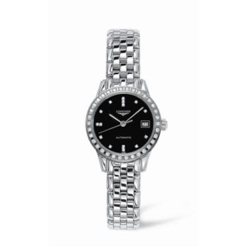 Longines Flagship 26 Automatic Diamond Bezel Black