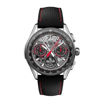 TAG Heuer Carrera Split-Seconds Chronograph Glass Box Titanium / Skeleton