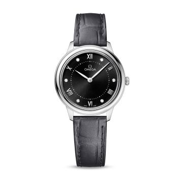Omega De Ville Quartz 30 Stainless Steel / Black - Diamond