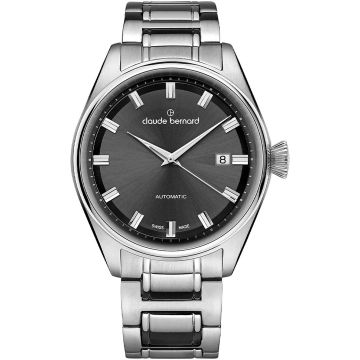 Claude Bernard Proud Heritage Automatic Date Silver / Grey