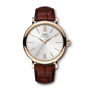 IWC Schaffhausen Portofino 34 Rose Gold / Silver / Santoni