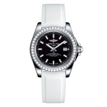 Breitling Galactic 32 Sleek Edition Stainless Steel / Diamond / Trophy Black / Rubber