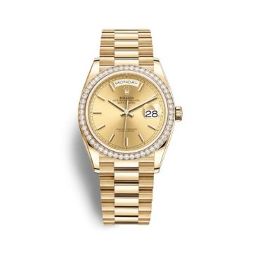 Rolex Day-Date 36 Yellow Gold / Diamond / Champagne / President