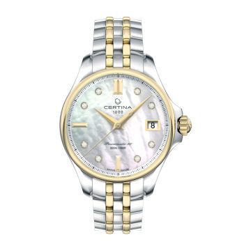 Certina DS Action 34.5 Powermatic Stainless Steel - Yelllow Gold / MOP