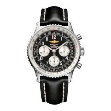 Breitling Navitimer 01 43 Stainless Steel / Black Arabic / Calf / Pin