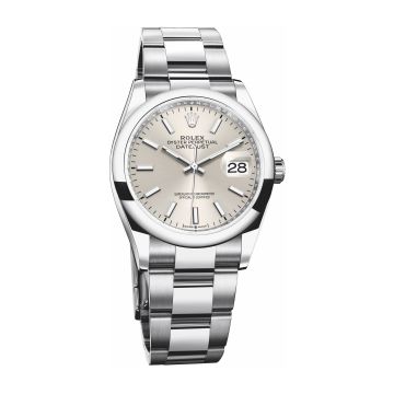 Rolex Datejust 36 Stainless Steel / Domed / Silver / Oyster