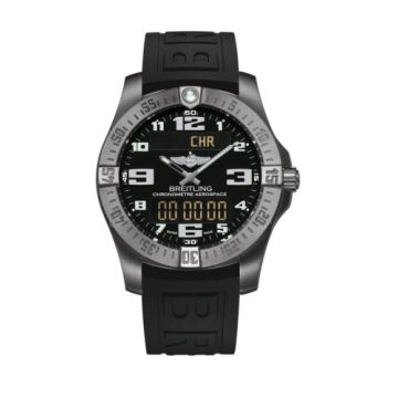 Breitling Aerospace Evo Titanium / Black / Rubber / Pin