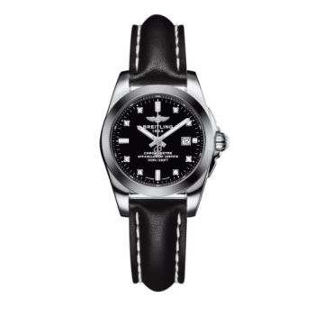 Breitling Galactic 29 Stainless Steel / Trophy Black Diamond / Calf