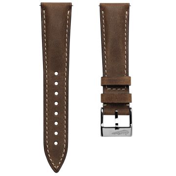 Original Highley Padded Crazy Horse Italian Leather Watch Strap - Gold - 19mm