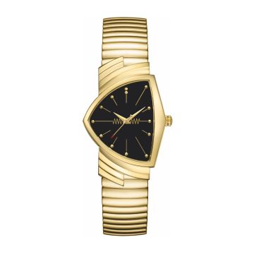 Hamilton Ventura Gents Yellow Gold / Black / Bracelet
