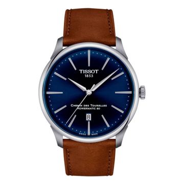 Tissot Chemin Des Tourelles Powermatic 80 42 Stainless Steel / Blue
