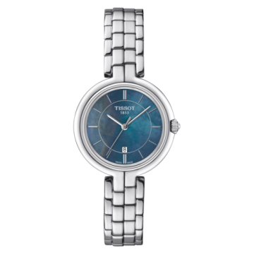 Tissot Flamingo Stainless Steel / Black MOP / Bracelet