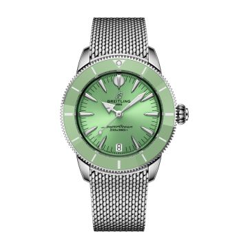 Breitling Superocean Heritage B31 Automatic 36 Stainless Steel / Green / Milanese
