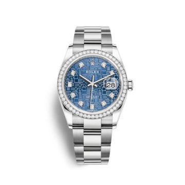 Rolex Datejust 36 Stainless Steel / Diamond / Blue Jubilee / Oyster