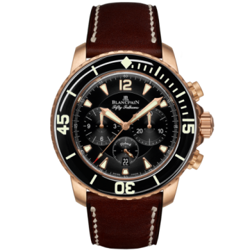 Blancpain Fifty Fathoms Flyback Chronograph Red Gold / Black / Brown Barennia