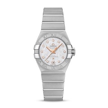Omega Constellation Co-Axial Master Chronometer 27 Stainless Steel / Silver Silk-Diamond