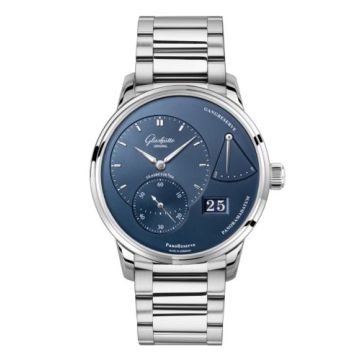 Glashütte Original PanoReserve Stainless Steel / Blue /  Bracelet