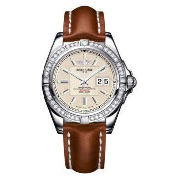 Breitling Galactic 41 Stainless Steel / Diamond / Sierra Silver / Calf