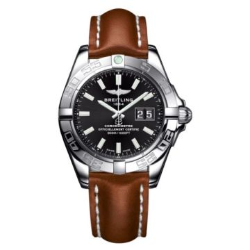 Breitling Galactic 41 Stainless Steel / Onyx Black / Calf