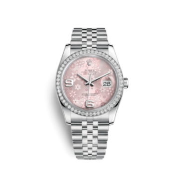 Rolex Datejust 36 Stainless Steel Diamond / Jubilee / Pink Floral