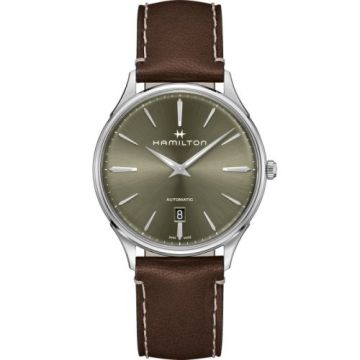 Hamilton Jazzmaster Thinline Auto 40 Stainless Steel / Green