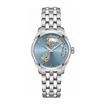 Hamilton Jazzmaster Open Heart 36 Stainless Steel / Blue / Bracelet