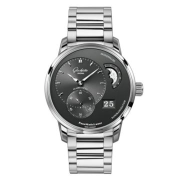 Glashütte Original PanoMatic Lunar Stainless Steel / Grey / Bracelet