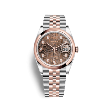 Rolex Datejust 36 Stainless Steel / Everose / Smooth / Chocolate Computer / Jubilee