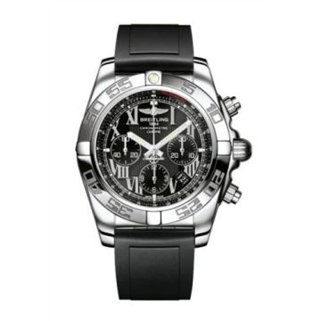 Breitling Chronomat 44 Stainless Steel / Onyx Black Roman / Rubber