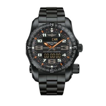 Breitling Emergency II Night Mission / Black-Orange / Bracelet