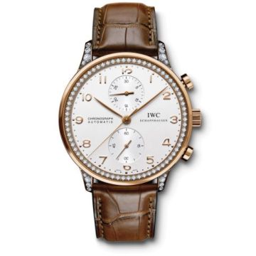 IWC Schaffhausen Portugieser Chrono-Automatic Red Gold / Silver / Diamond